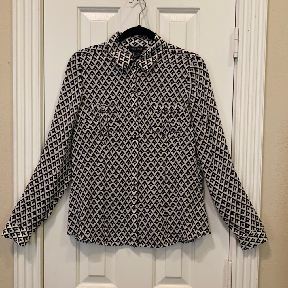 White House Black Market Silk Blouse